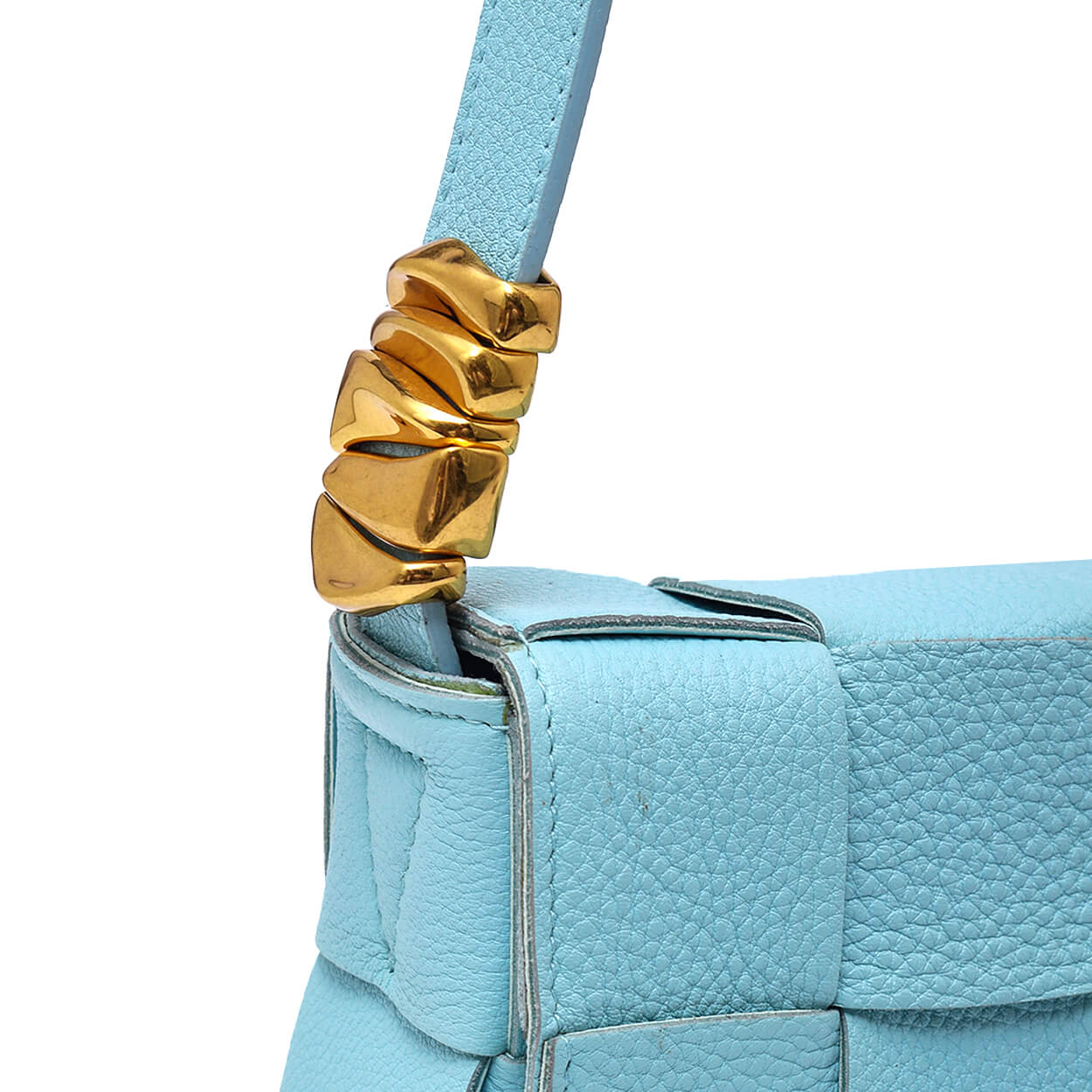 Bottega Veneta - Pale Blue Leather Cassette Bag  